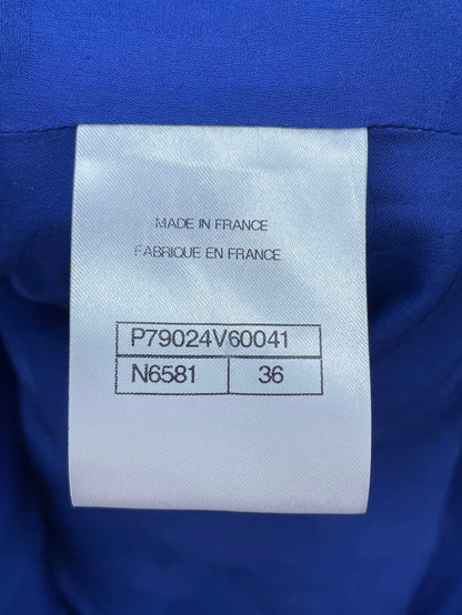 Blue Check Tweed Jacket from Chanel