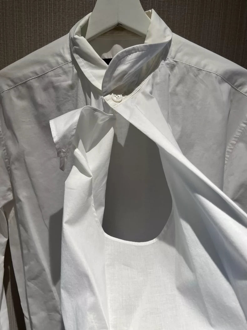 Yohji Yamamoto Vintage White Long Shirt