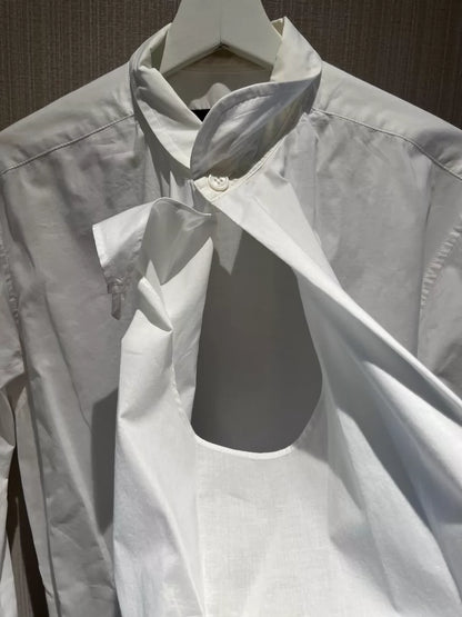 Yohji Yamamoto Vintage White Long Shirt