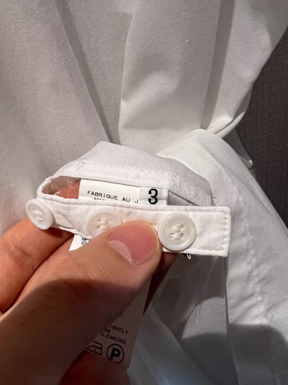 Yohji Yamamoto Vintage White Long Shirt