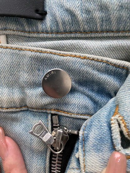 Amiri Neon Side Stripe Denim Pants