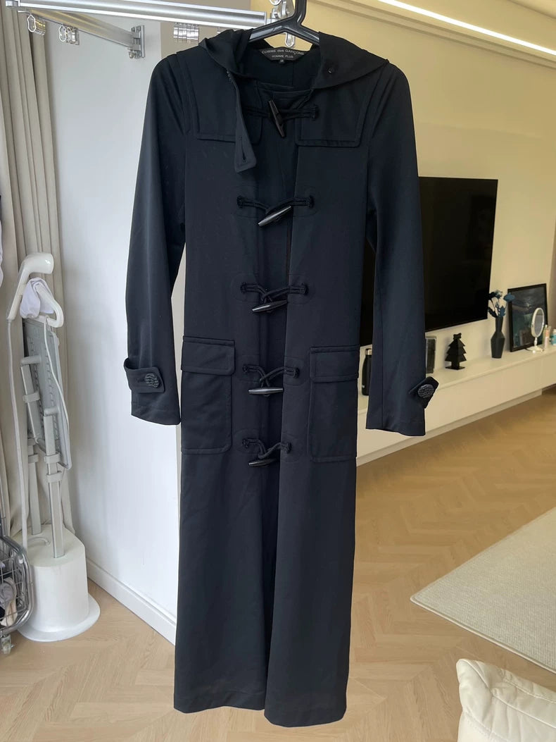 CDG Homme Plus Graffiti Rivet Trench Coat