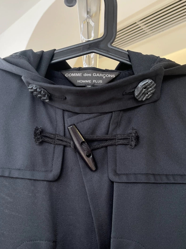 CDG Homme Plus Graffiti Rivet Trench Coat