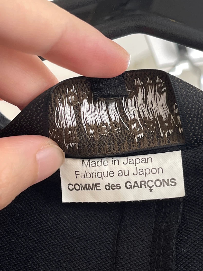 CDG Homme Plus Graffiti Rivet Trench Coat