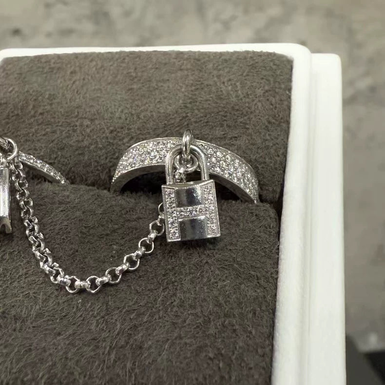 Hermes Kelly Clochette Diamond Ring