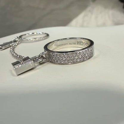 Hermes Kelly Clochette Diamond Ring
