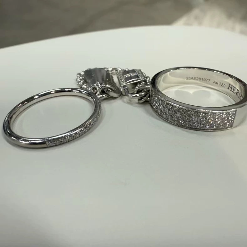 Hermes Kelly Clochette Diamond Ring