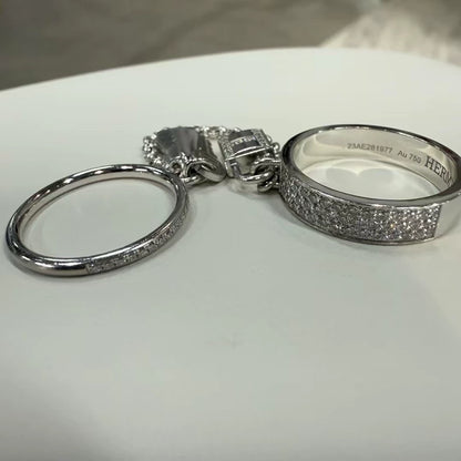 Hermes Kelly Clochette Diamond Ring