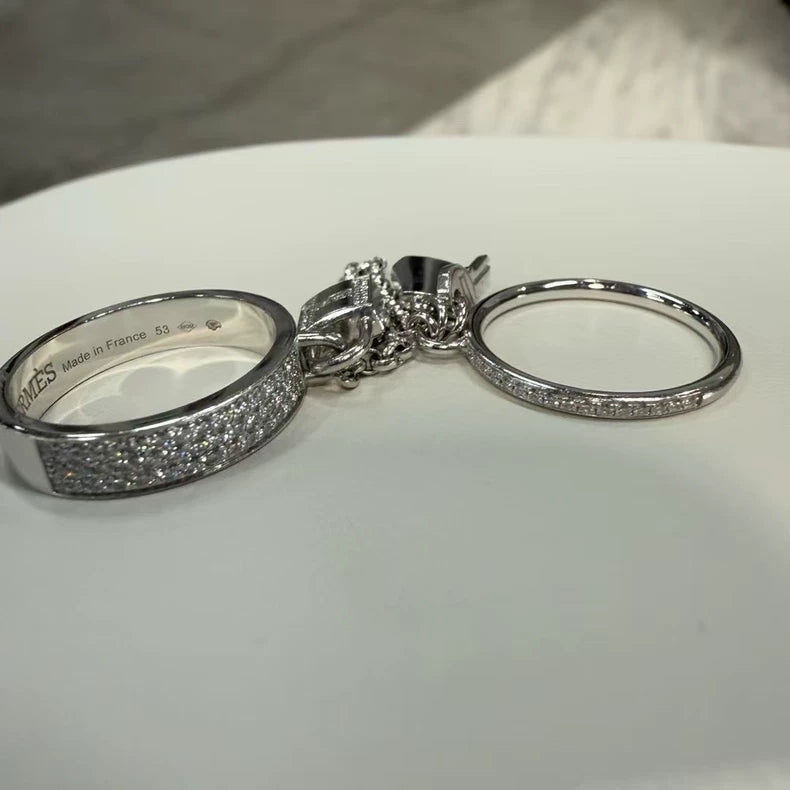 Hermes Kelly Clochette Diamond Ring