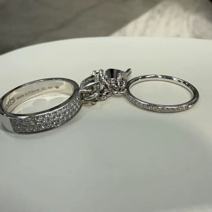 Hermes Kelly Clochette Diamond Ring