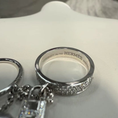 Hermes Kelly Clochette Diamond Ring