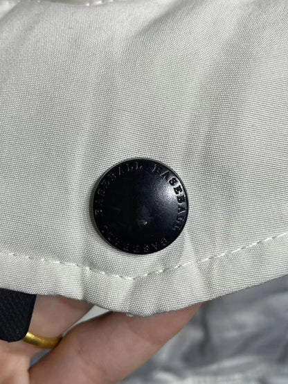 Vintage White Hooded Puffer Jacket