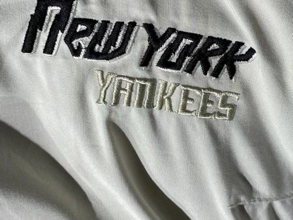 Vintage White Hooded Puffer Jacket