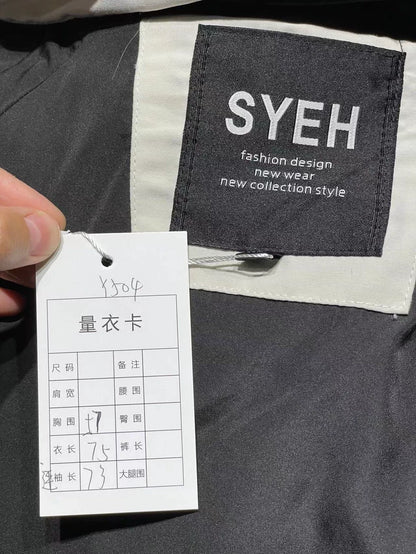 Vintage White Hooded Puffer Jacket