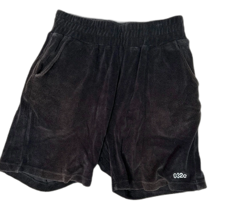 032c Velvet Black Shorts