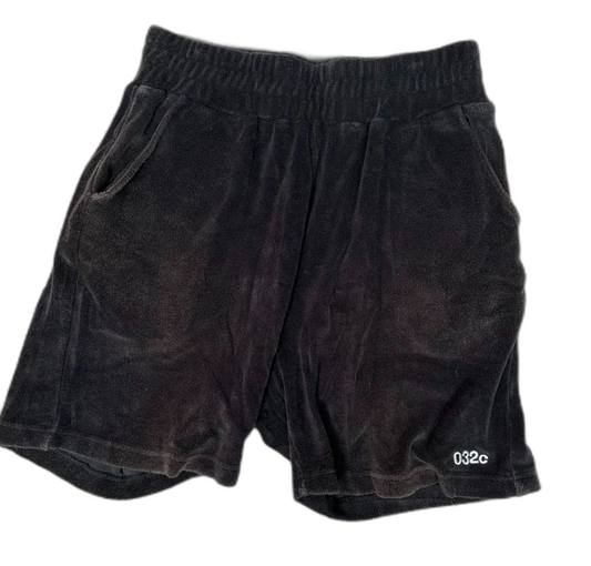 032c Velvet Black Shorts