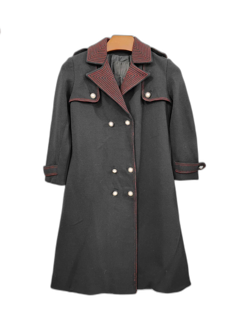 Vintage Prada Women's Black Wool Coat