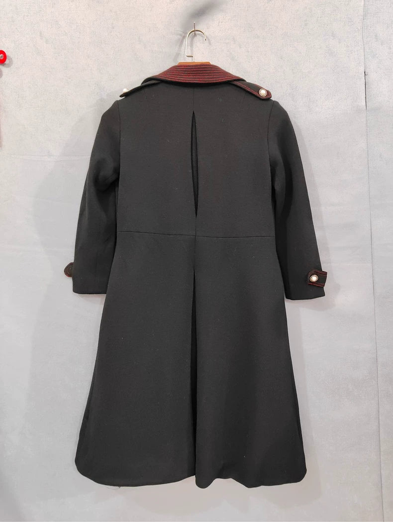 Vintage Prada Women's Black Wool Coat