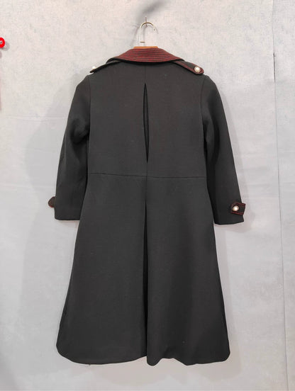 Vintage Prada Women's Black Wool Coat