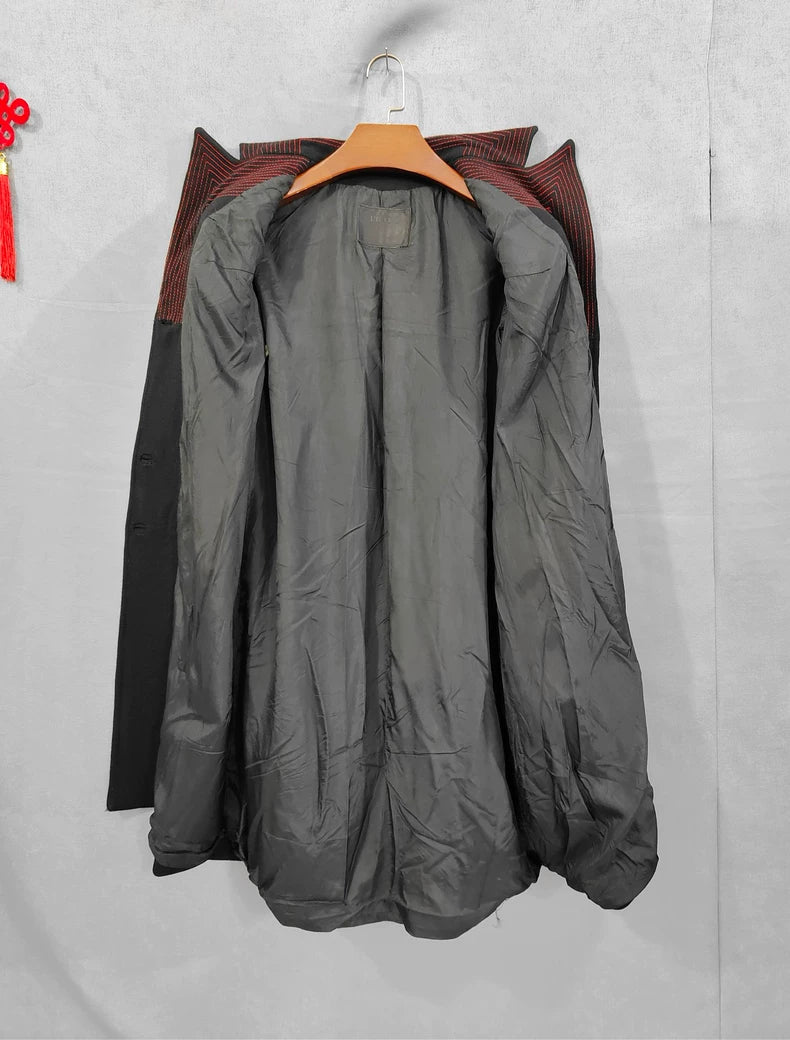 Vintage Prada Women's Black Wool Coat