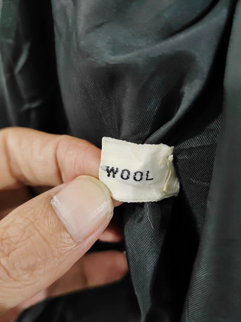 Vintage Prada Women's Black Wool Coat