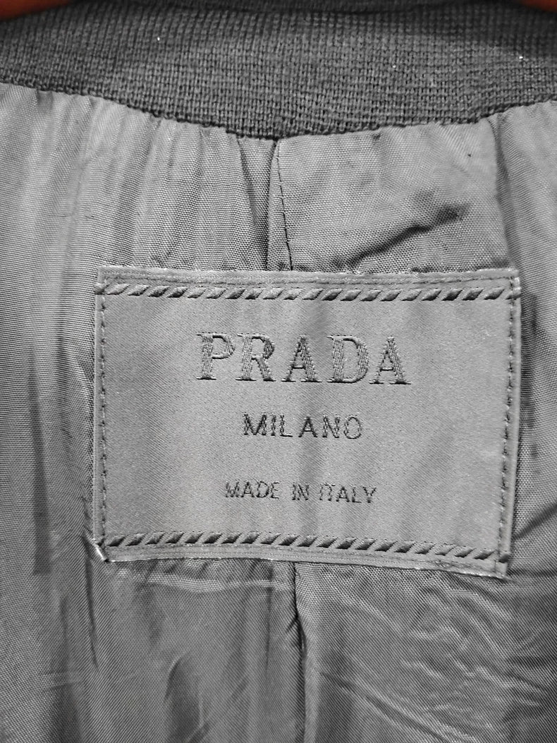 Vintage Prada Women's Black Wool Coat