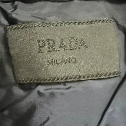 Prada Nylon Puffer Jacket with Triangle Logo
