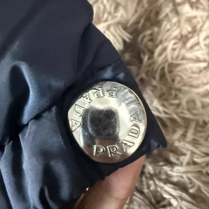 Prada Nylon Puffer Jacket with Triangle Logo