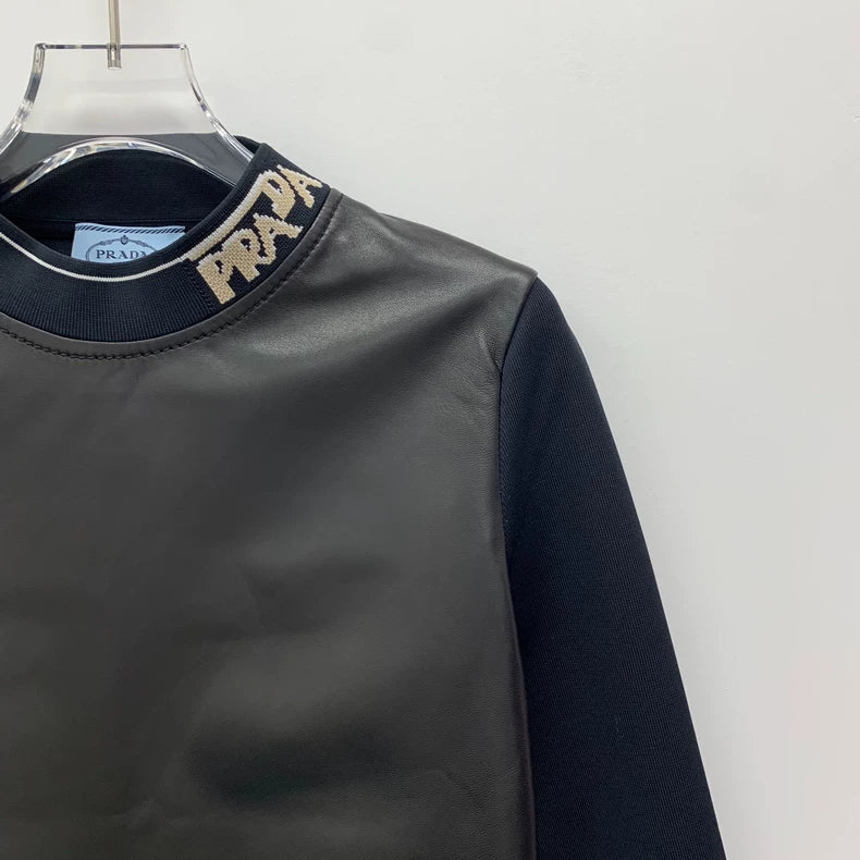 Prada Black Long Sleeve Knit Sweater