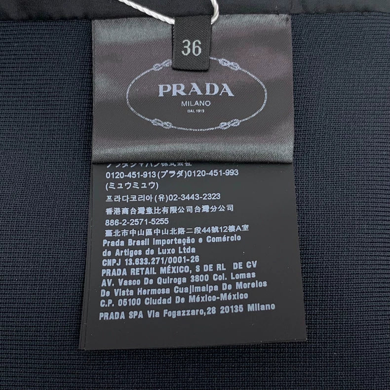 Prada Black Long Sleeve Knit Sweater