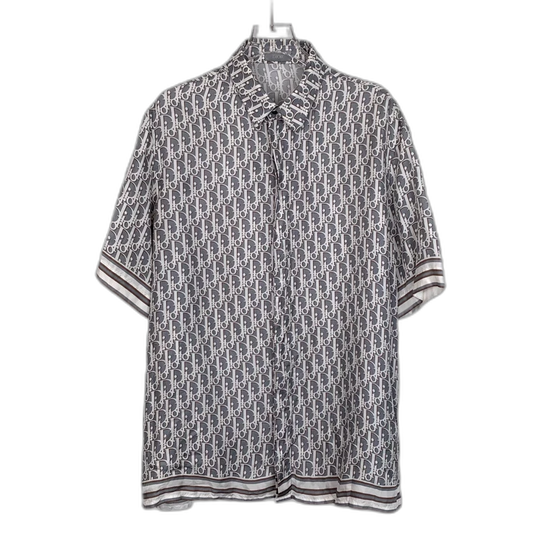 Christian Dior Logo Print Short Sleeve Shirt