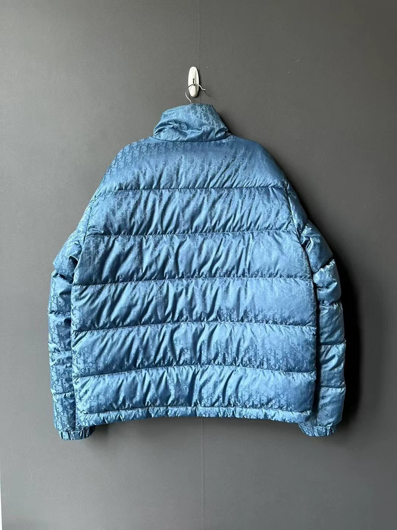 Dior Monogram Puffer Jacket in Blue