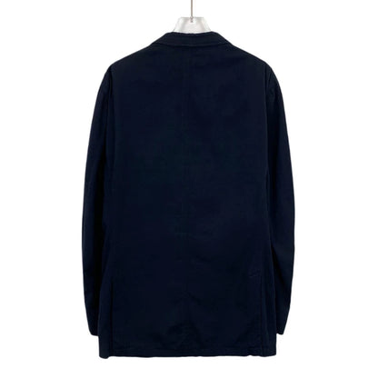 Ermenegildo Zegna Navy Cotton Blazer Size 50