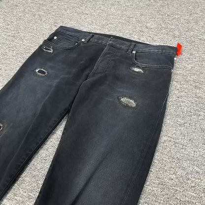 Dior Distressed Washed Denim Pants