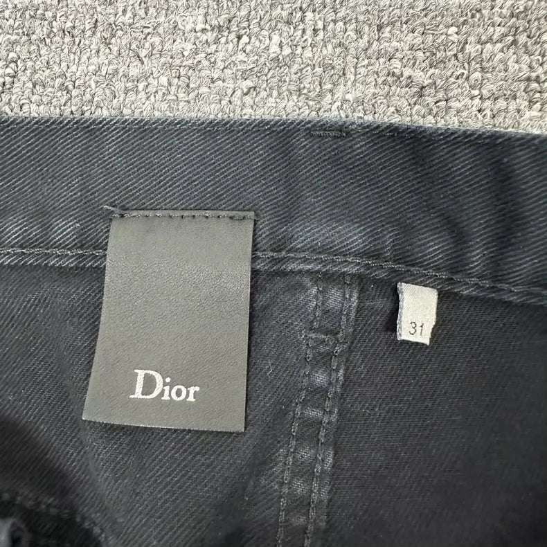 Dior Distressed Washed Denim Pants