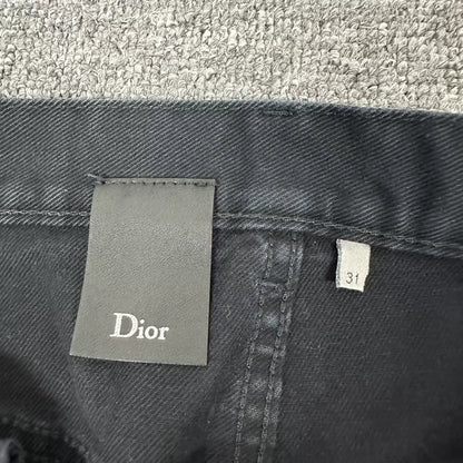 Dior Distressed Washed Denim Pants