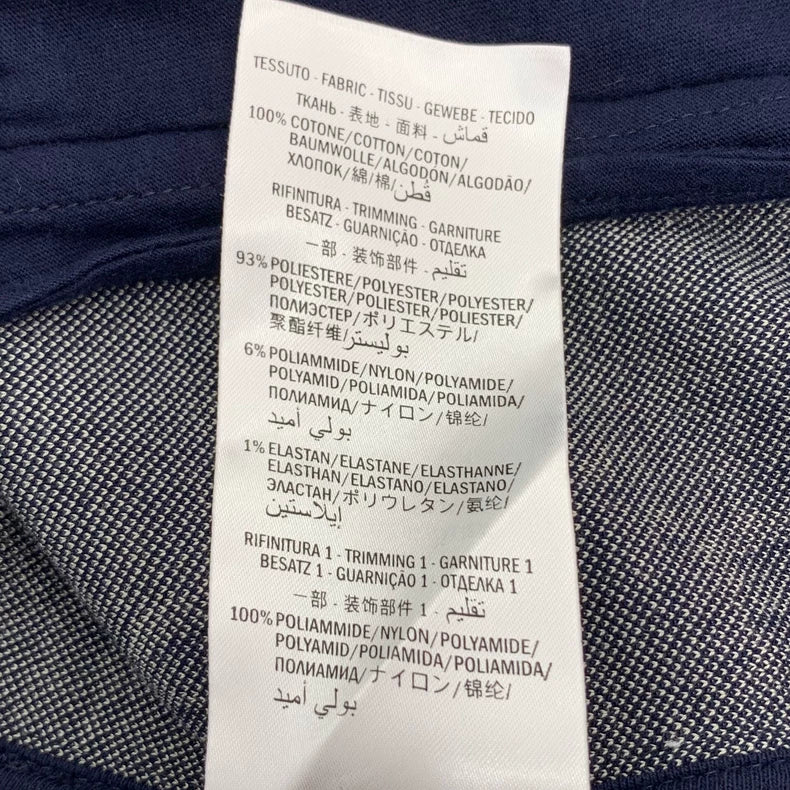 Gucci Blue Logo Print Zip Jacket