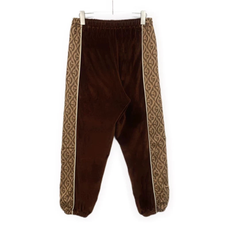 Gucci Brown Logo Cotton Drawstring Pants