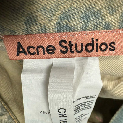 Acne Studios Beige High-Waist Wide-Leg Jeans