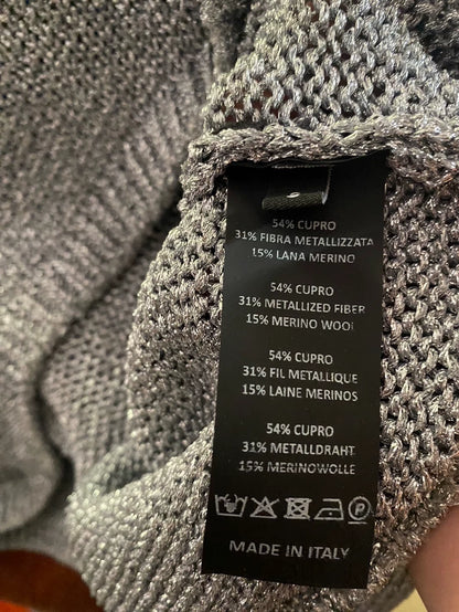 Raf Simons RS Silver Sequin Sweater-yf