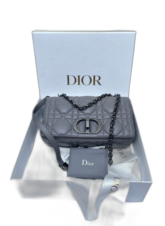 Dior Caro Quilted Shoulder Bag