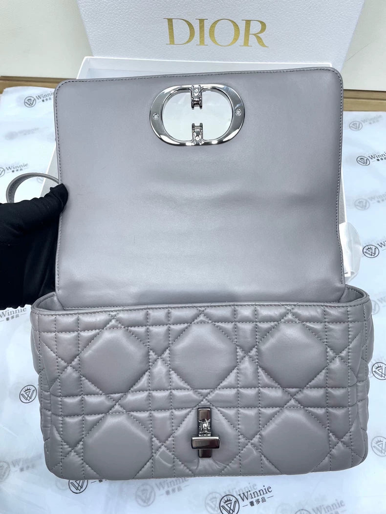Dior Caro Quilted Shoulder Bag
