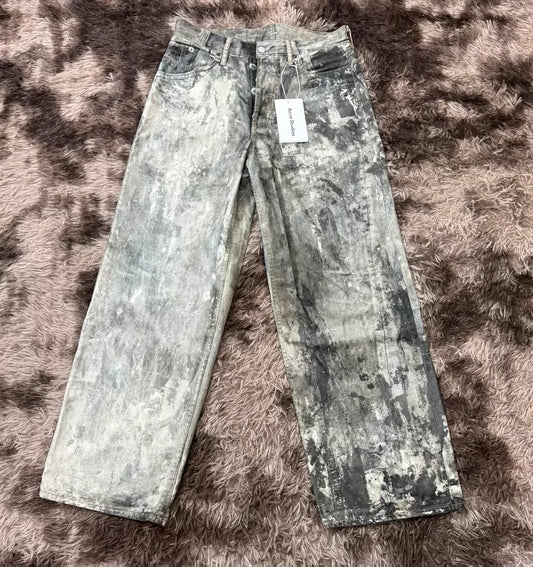 Acne Studios FW23 Distressed Wide-Leg Jeans