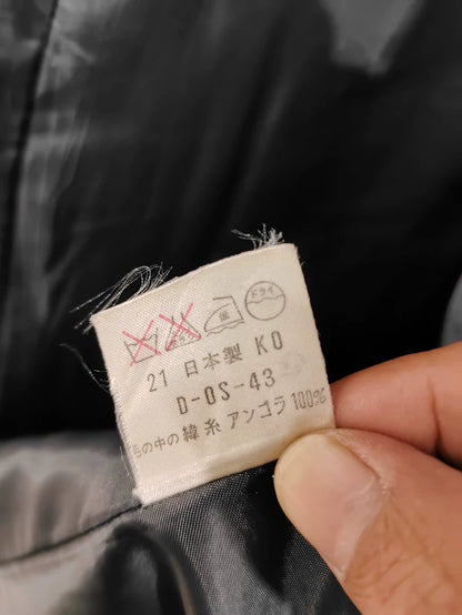 Black Vintage Prada Wool Overcoat