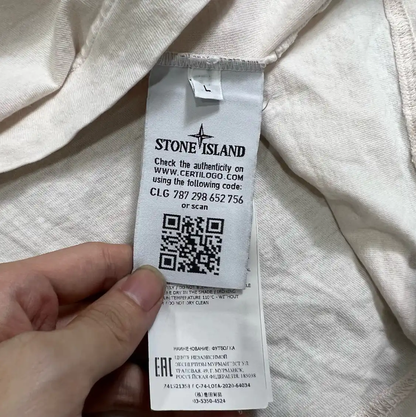 Stone Island White Cotton Men's T-Shirt 0089