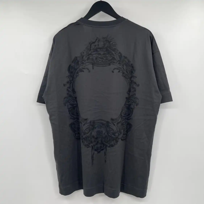 Givenchy Gray Cotton Short Sleeve T-Shirt 0089