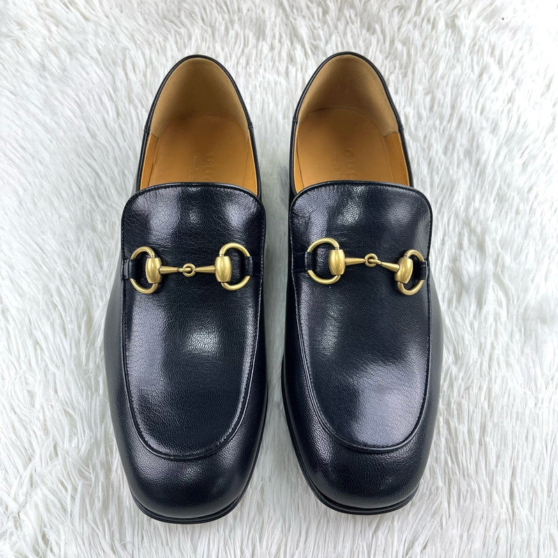 Gucci Leather Horsebit Loafers in Black 0079
