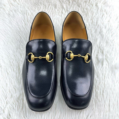 Gucci Leather Horsebit Loafers in Black 0079