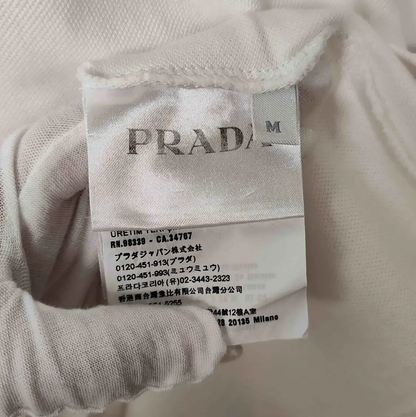 Prada White Cotton Men's Polo Shirt