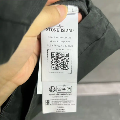 Stone Island Men's Gray Hooded Jacket 0089